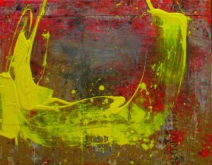 356 - Mixed technique on wood - 116 X 89 cm