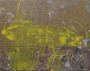 369 - Mixed technique on wood - 116 x 89 cm.